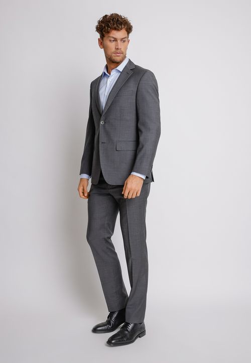 Traje Formal Hombre Slim Fit Luxury Lana Gris marengo