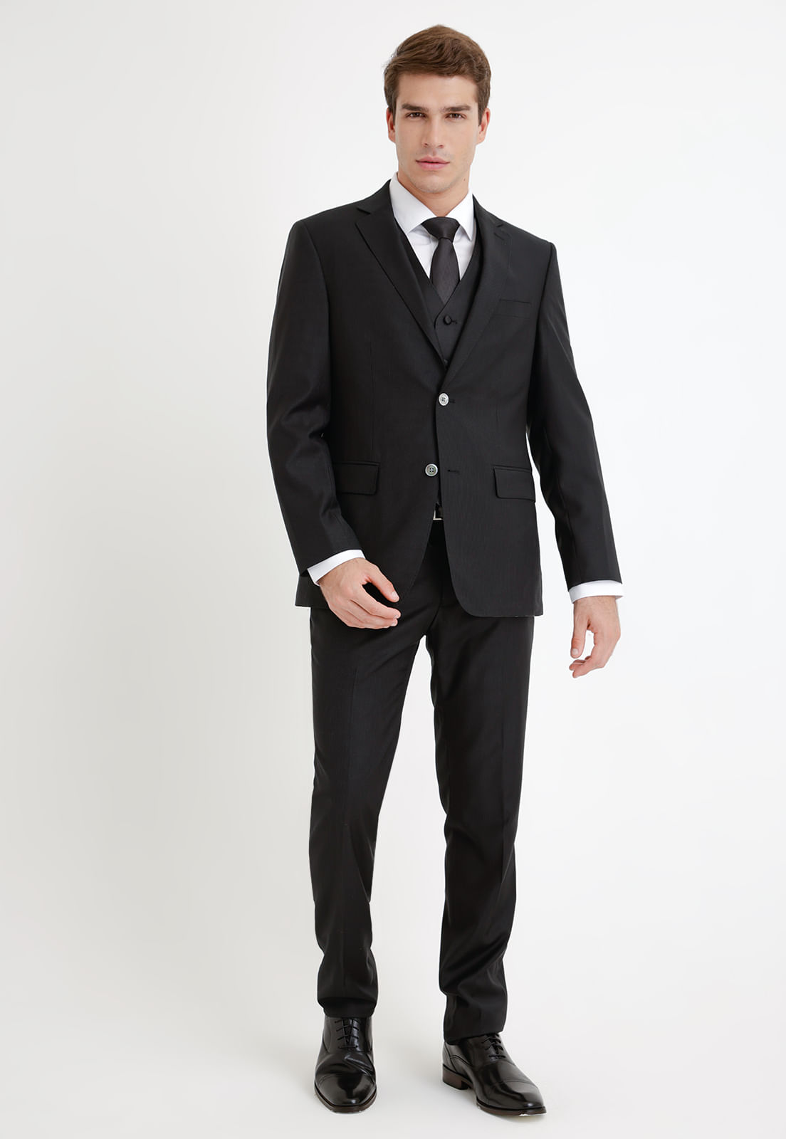 Traje shops de gala gris hombre