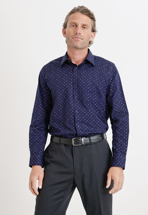 Camisa formal azul marino