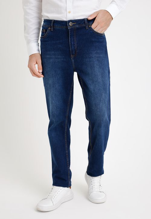 Jeans hombre Slim Fit Metropoli Algodón Azul medio