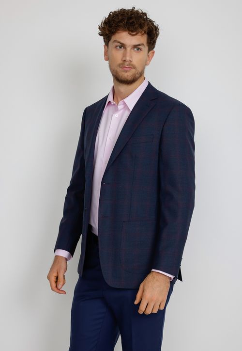 Chaqueta Formal Hombre Slim Fit Classic Lana Azul marino