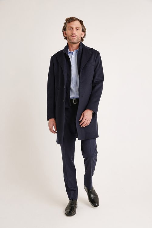 Abrigo Formal Hombre italiano azul marino
