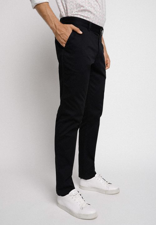 Pantalón hombre Slim Fit Vinci Algodón Negro