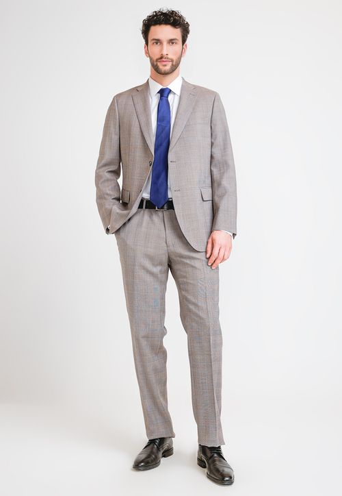 Traje Hombre Formal Washable Executive Café Claro