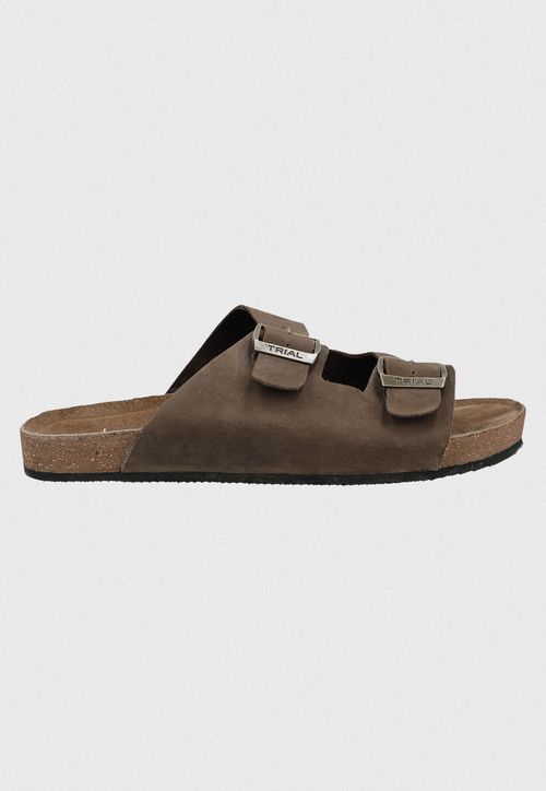 Sandalia Hombre Zapato Cuero Rocket Café