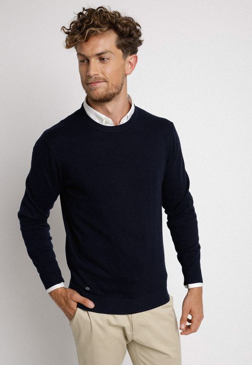 Sweater  hombre Slim Fit Phelps Algodón Azul marino