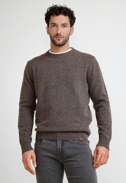 Sweater Hombre Cuello C Peter Café