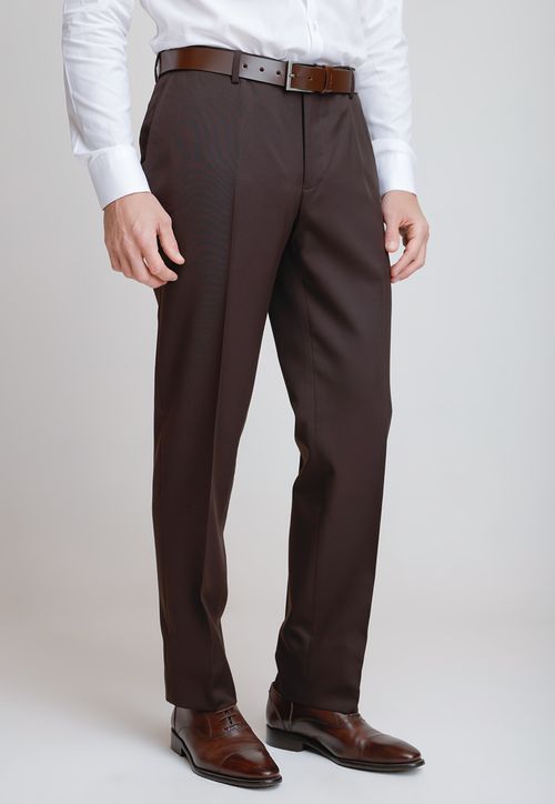 Pantalón Formal Hombre Regular fit Executive  Café