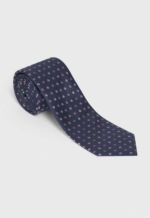 Corbata Formal Hombre Travel Seda Azul