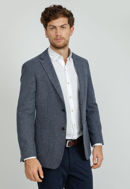 Chaqueta hombre Slim Fit Cain Algodón Azul