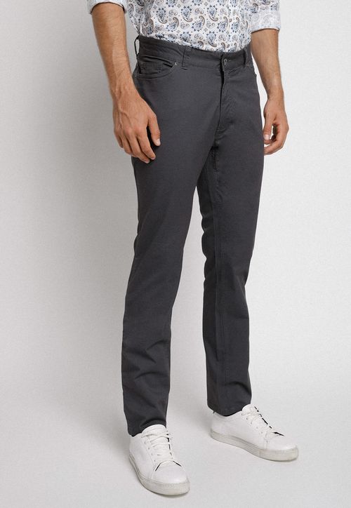 Pantalón cinco bolsillos gris oscuro