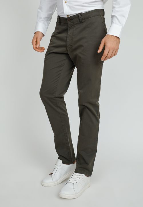 Pantalón hombre Slim Fit Vinci Algodón Verde