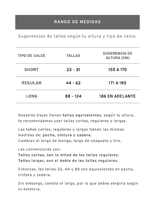 Traje Recto Gris