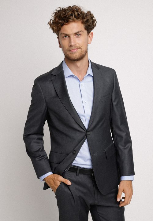 Chaqueta Formal Hombre Slim Fit trad s100 B Lana Gris marengo