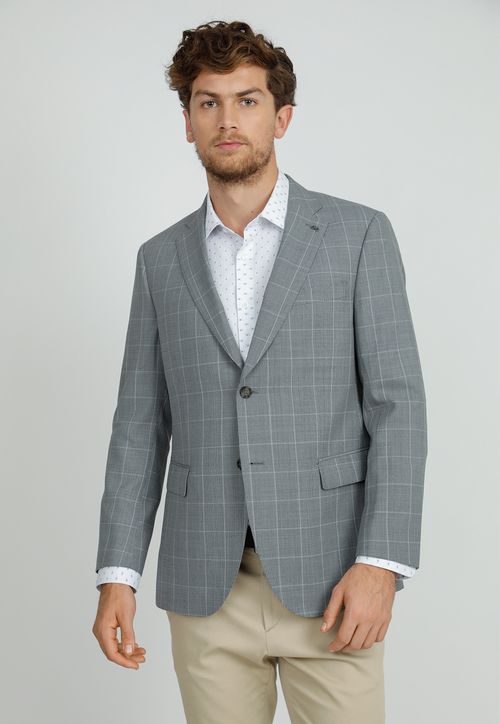 Chaqueta Formal Hombre Regular fit Executive   Gris Biontech (Repelente al Agua)