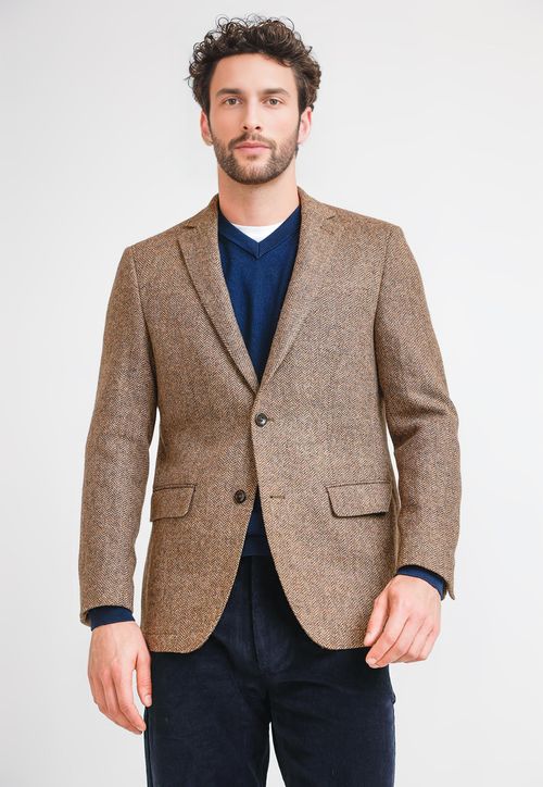 Chaqueta Hombre Lana Cooper Café