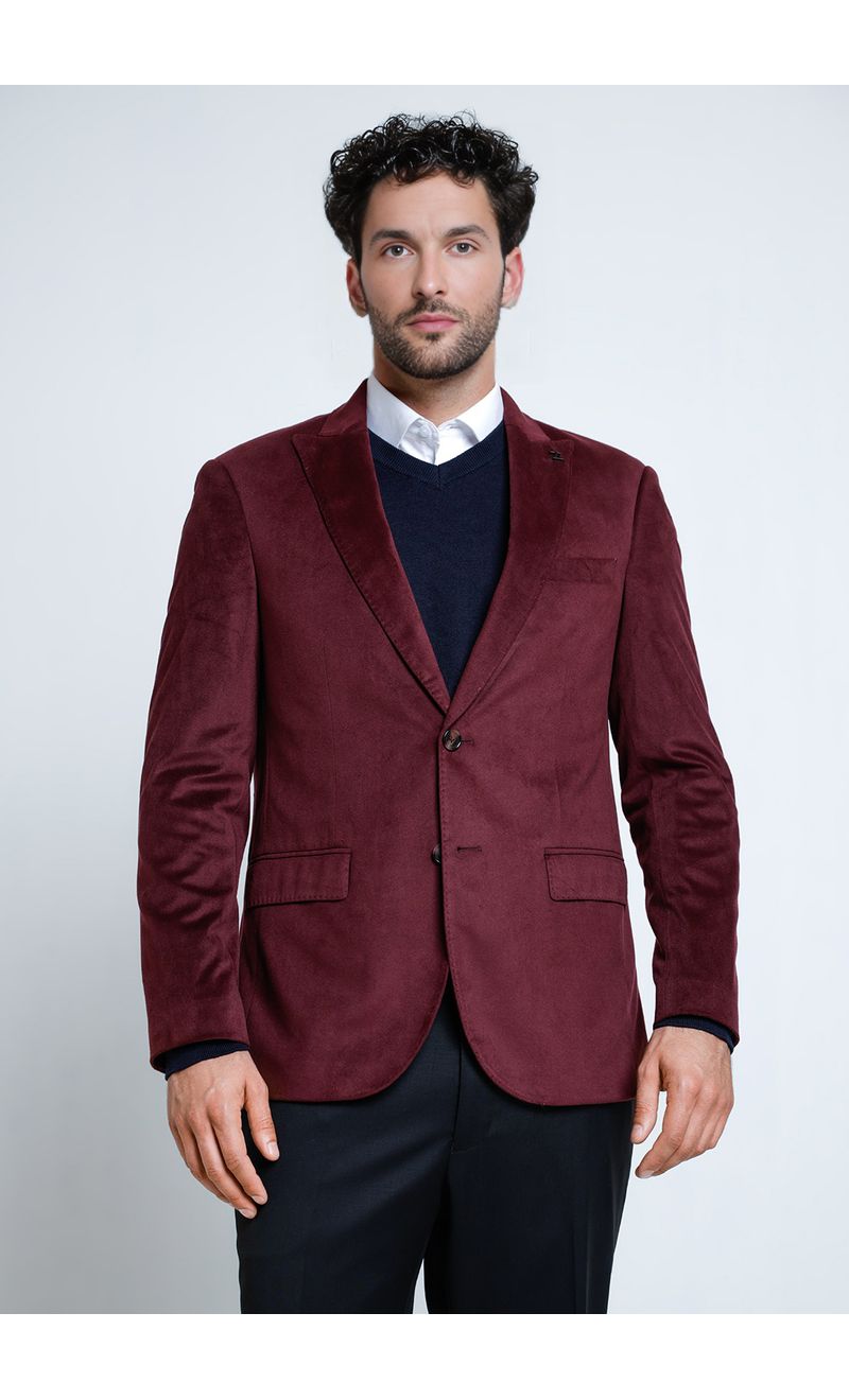 Traje Negro Chaleco Burdeos Terciopelo Slim Blazer Burdeo Hombre