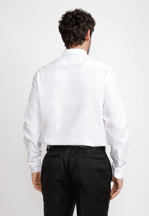 Camisa Hombre Formal Dobby Classic B Blanco