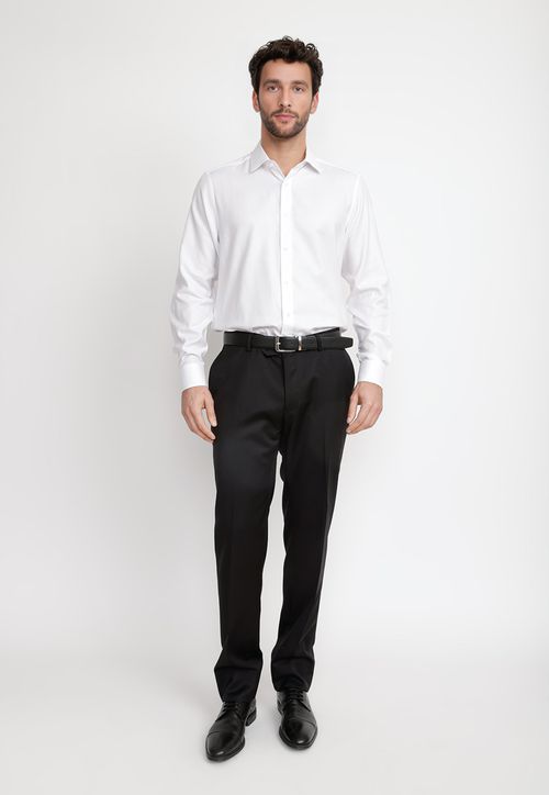 Camisa Hombre Formal Twill Classic Blanco