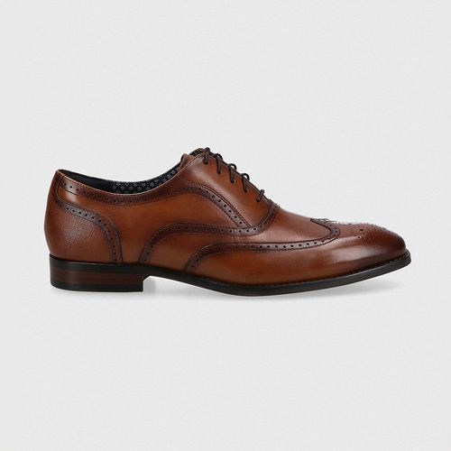 Zapato Casual Punta Ala Cuero Cognac