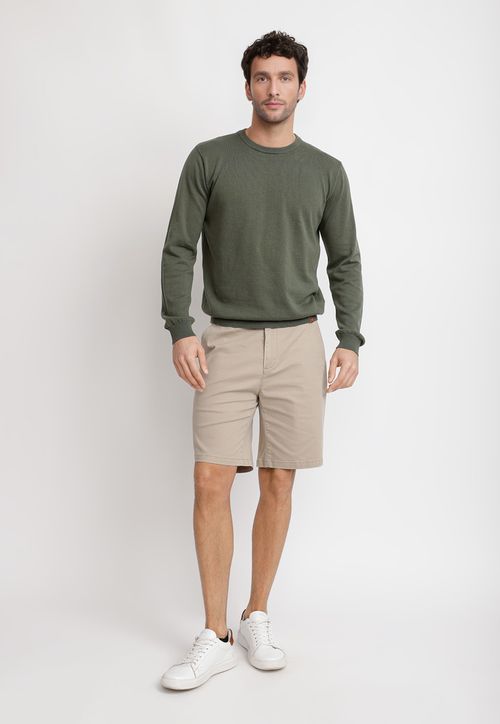 Sweater Cuello C Algodón Phelps Verde