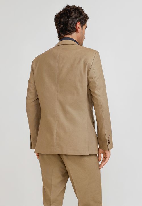 Chaqueta Hombre Lino Cesar Arena