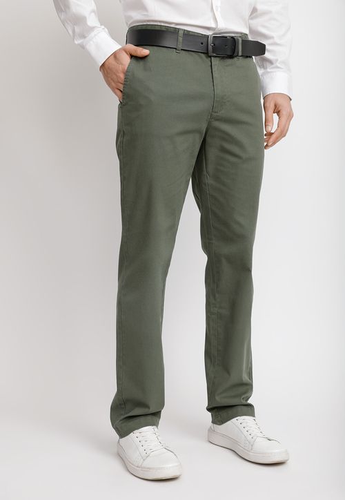 Pantalón Chino Hombre Algodón Vinci Verde