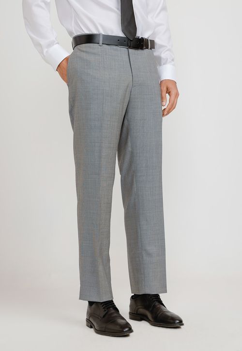Pantalón Hombre Formal Lana S100'S Mix&Color Gris