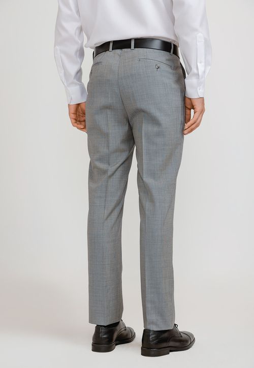 Pantalón Hombre Formal Lana S100'S Mix&Color Gris