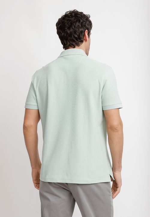 Polera Polo Pique Algodón Marini Menta