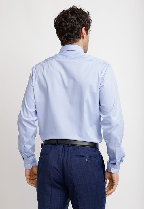 Camisa Hombre Formal Graduación Celeste