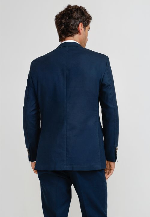 Chaqueta Hombre Lino Cesar Azul Marino