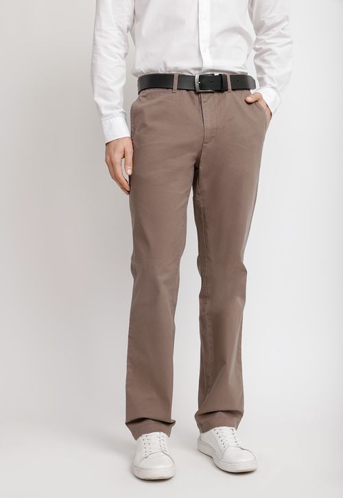 Pantalón Chino Hombre Algodón Vinci Café