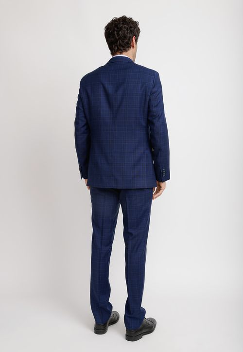 Traje Hombre Formal Lana 100'S Travel Azul