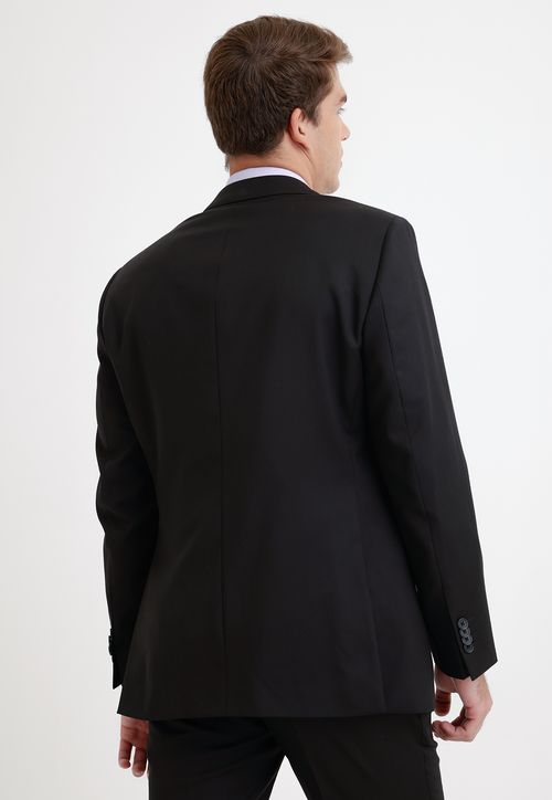 Chaqueta Formal Hombre Lana S100'S Liso Slim Mix&Color Negro