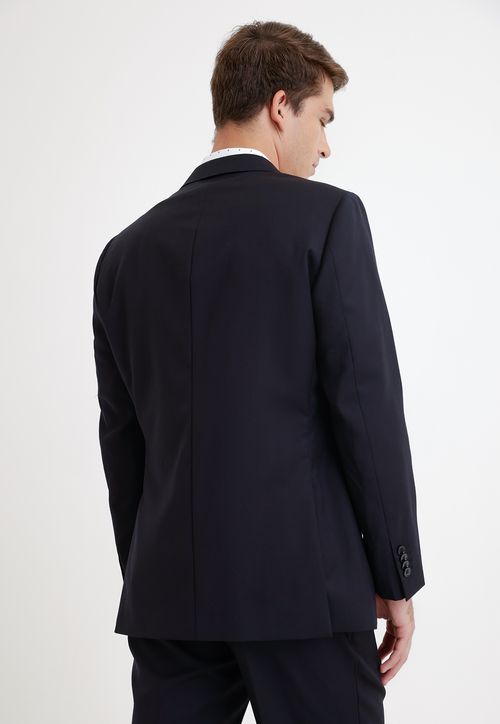 Chaqueta Formal Hombre Lana S100'S  Regular Mix&Color Azul