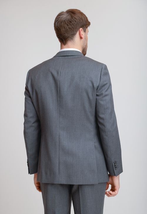 Chaqueta Formal Hombre Lana S100'S Liso Slim Mix&Color Marengo