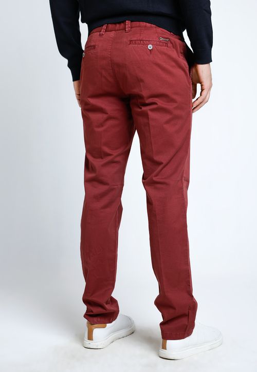 Pantalón Hombre Algodón Vinci Burdeo