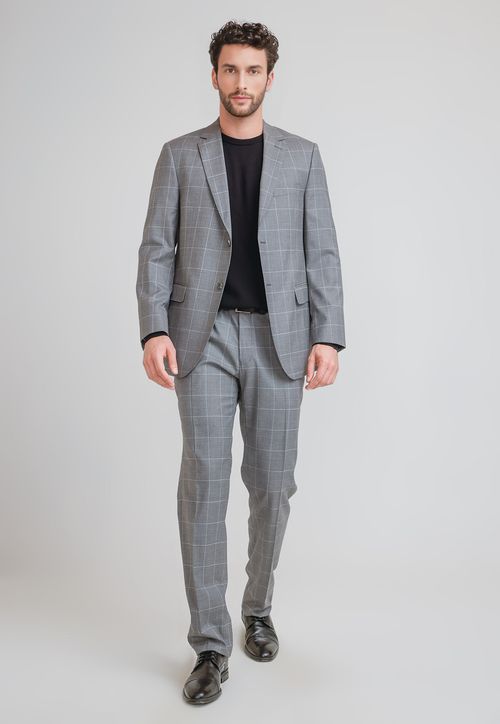 Traje Hombre Formal Lana S100'S Business Gris