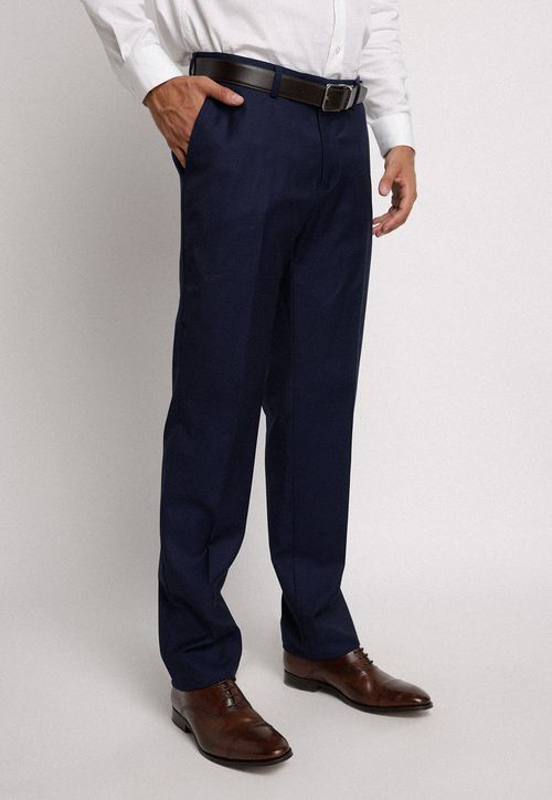 Pantalón  Formal Hombre Slim Fit Trad S100 B Lana Azul