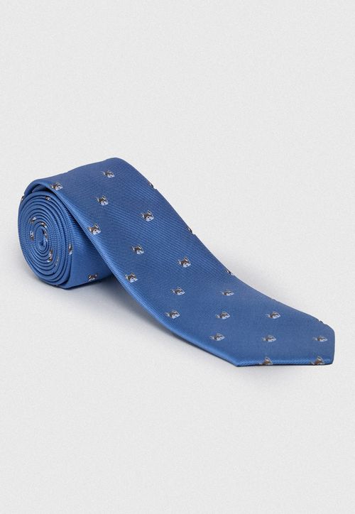Corbata Hombre Formal Microfibra Promoción Azulino