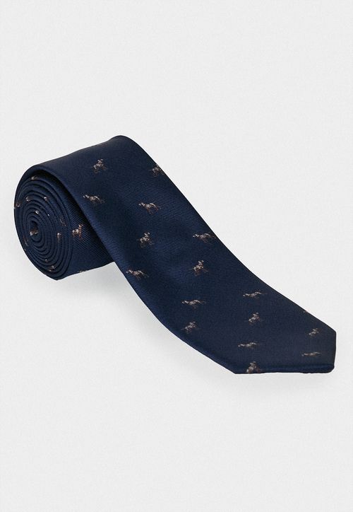 Corbata Hombre Formal Seda Executive Azul Marino
