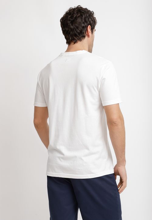 Polera Cuello C Algodón Pima Marcus Blanco