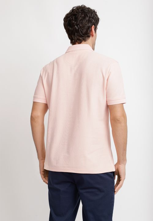 Polera Polo Pique Algodón Marini Coral