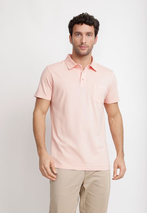 Polera Polo Algodón Pima Marc Coral