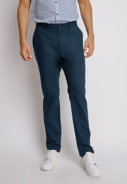 Pantalón Hombre Slim Fit Venancio Algodón Azul Marino