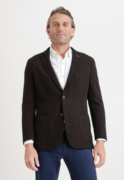 Chaqueta Hombre Tejida Negro