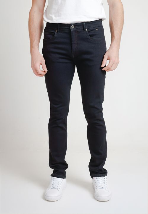 Jeans Hombre Algodón Liso Skinny Nebula Azul Marino