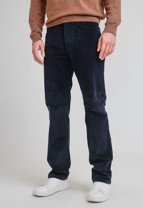 Pantalón Cinco Bolsillos De Cotelé Navy