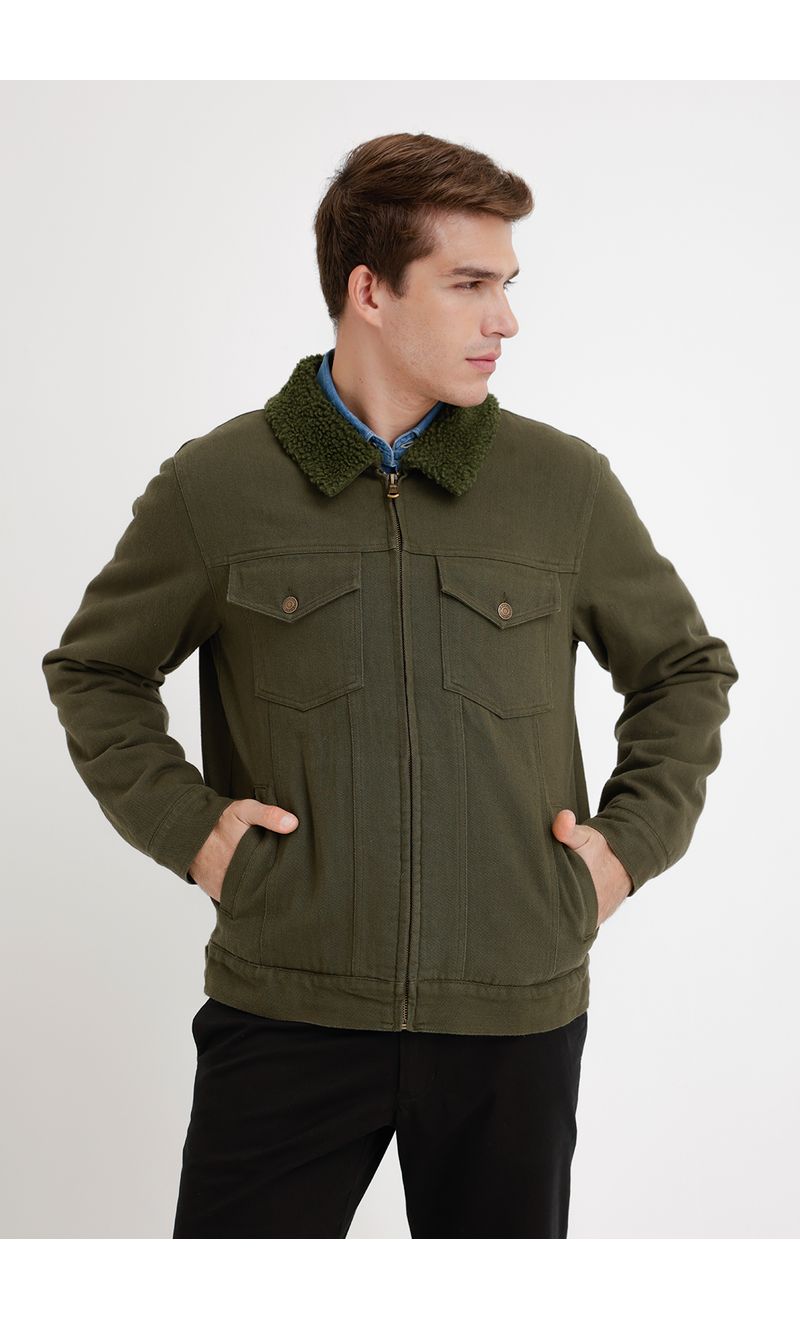 Chaqueta hombre denim chiporro verde Trial Trial